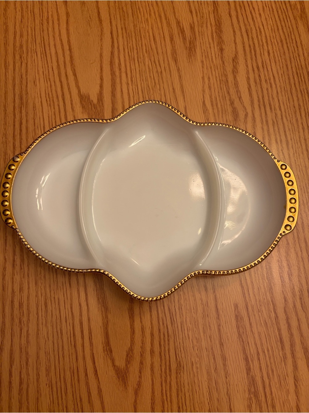 Vintage Fire King Oven Dividers Serving Dish/ Candy Dish
